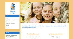 Desktop Screenshot of praxisforkids-hn.de
