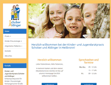 Tablet Screenshot of praxisforkids-hn.de